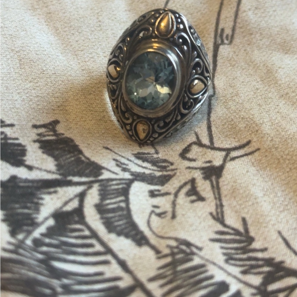 Robert manse aquamarine Blue Gemstone Ring